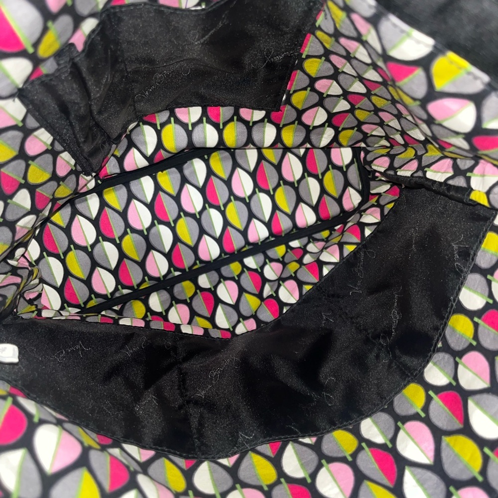 Vera Bradley Black Microfiber Large Quilted Tote BNOT NEVER USED - Picture 4 of 16